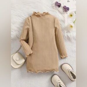 Shein Baby Girl Ruffle Hem Long Sleeve Dress